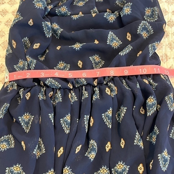 NWT Francesca’s Navy Blue Halter Cinch Waist Mini Dress Size Small - Picture 16 of 17